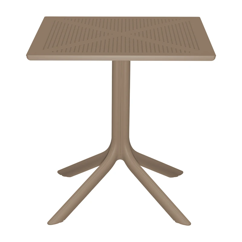 Groovy table pakoworld pp perforated cappuccino 60x60x76cm