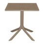 Groovy table pakoworld pp perforated cappuccino 60x60x76cm