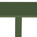 Τραπέζι Groovy pakoworld pp διατρητο σκούρο πράσινο 60x60x76εκ
