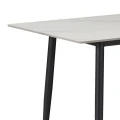Gustas table pakoworld white marble sintered stone-black metal 140x80x76cm