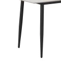 Gustas table pakoworld white marble sintered stone-black metal 140x80x76cm