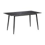 Gustas table pakoworld black marble sintered stone-black metal 120x80x76cm