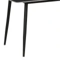 Gustas table pakoworld black marble sintered stone-black metal 120x80x76cm
