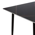 Gustas table pakoworld black marble sintered stone-black metal 120x80x76cm