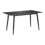 Gustas table pakoworld black marble sintered stone-black metal 140x80x76cm