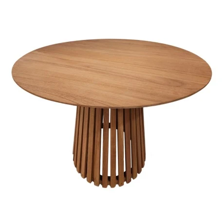 Kenda I pakoworld mindi wood table in natural shade D150x75cm