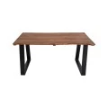 Miles pakoworld dining table solid acacia wood walnut 140x80x76cm