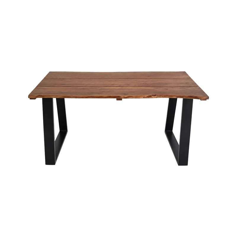 Miles pakoworld dining table solid acacia wood walnut 140x80x76cm