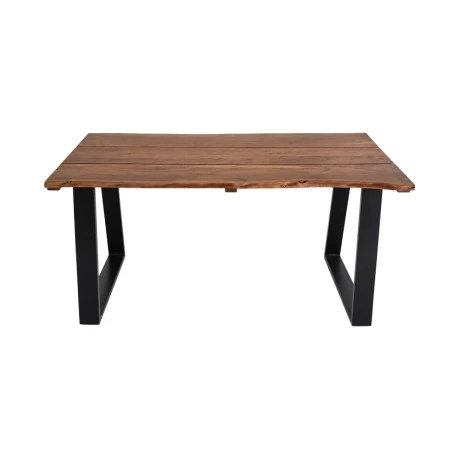 Miles pakoworld dining table solid acacia wood walnut 160x80x76cm
