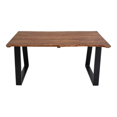 Miles pakoworld dining table solid acacia wood walnut 200x100x76cm