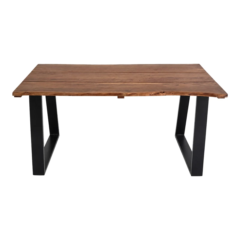Miles pakoworld dining table solid acacia wood walnut 200x100x76cm