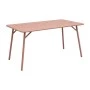 Τραπέζι Moraja pakoworld terracotta μέταλλο 140x80x72εκ