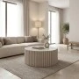 Coffee table Binero pakoworld grey beige MGO D106x45cm