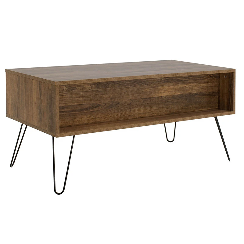 Coffee table dresser Boho pakoworld in walnut color 100x50x46cm