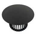 Τραπέζι σαλονιού Domonic pakoworld mdf σε μαύρη απόχρωση Φ80x45εκ
