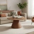 Donda pakoworld coffee table mdf-metal in walnut shade D80x40cm