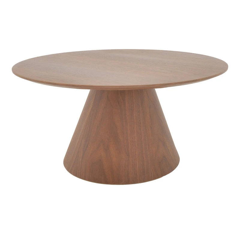 Donda pakoworld coffee table mdf-metal in walnut shade D80x40cm