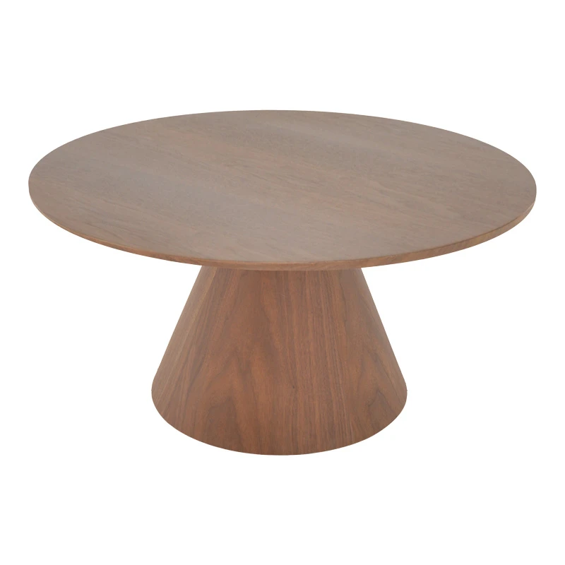 Donda pakoworld coffee table mdf-metal in walnut shade D80x40cm