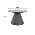 Donda pakoworld coffee table mdf-metal in black shade D60x46cm