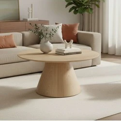 Donda pakoworld coffee table mdf-metal in sonoma shade D80x40cm