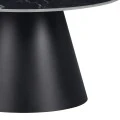 Fabrin Inart coffee table black marble sintered stone-black metal D70x40cm