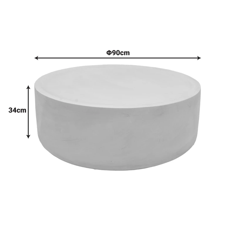 Ingendo pakoworld MGO travertine look coffee table D90x33cm