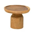 Coffee table Tobola pakoworld suar wood in natural color D60x45cm