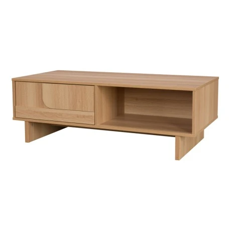 Τραπέζι σαλονιού Jenfia pakoworld mdf σε φυσική απόχρωση 110x55x38,5εκ