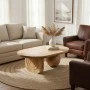 Coffee table Kane pakoworld solid acacia wood in natural color 110x72x38cm