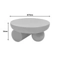 Coffee table Mikawa pakoworld MGO cream D70x34cm