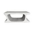 Τραπέζι σαλονιού Nafel pakoworld mdf λευκό 120x60x45εκ