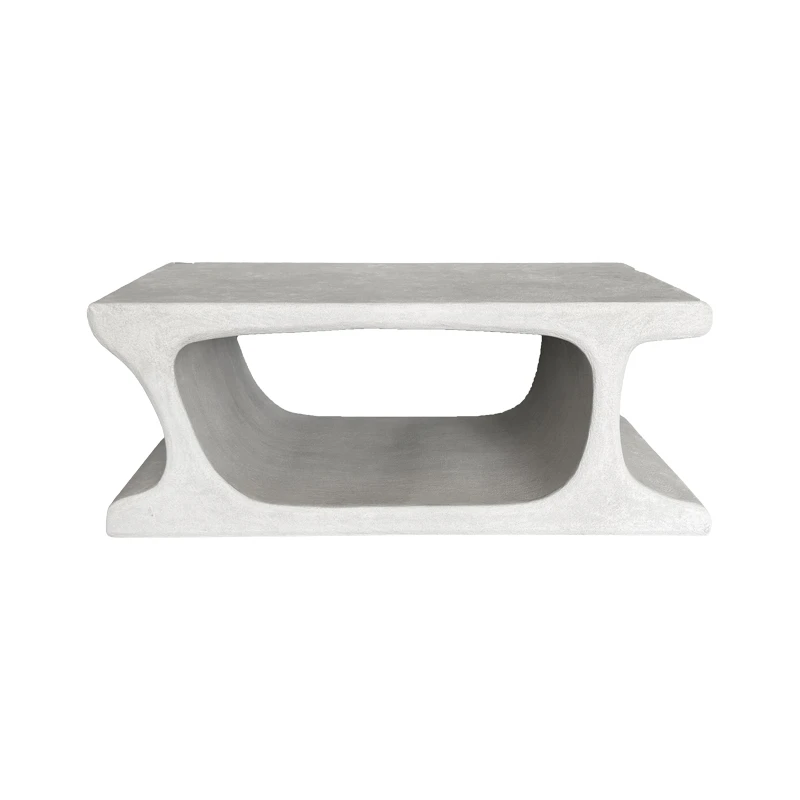 Τραπέζι σαλονιού Nafel pakoworld mdf λευκό 120x60x45εκ