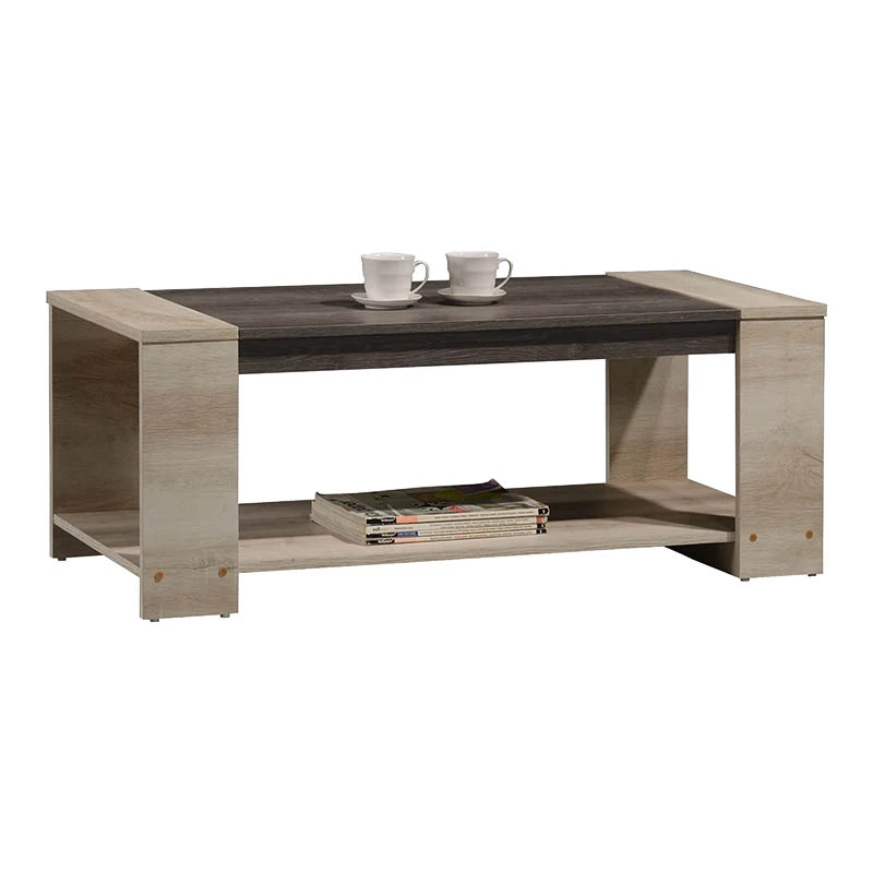 Τραπέζι σαλονιού OLYMPUS pakoworld χρώμα castillo-toro 110x51x42,5εκ