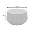 Rongo pakoworld coffee table MGO travertine look D80x41cm