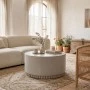 Tierra pakoworld coffee table grey beige MGO D75x37cm