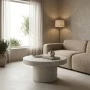 Coffee table Umbra pakoworld  grey beige MGO D80x31.5cm