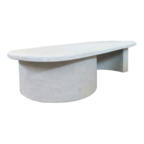 Τραπέζι σαλονιού Verven pakoworld mdf λευκό 120x60x32εκ