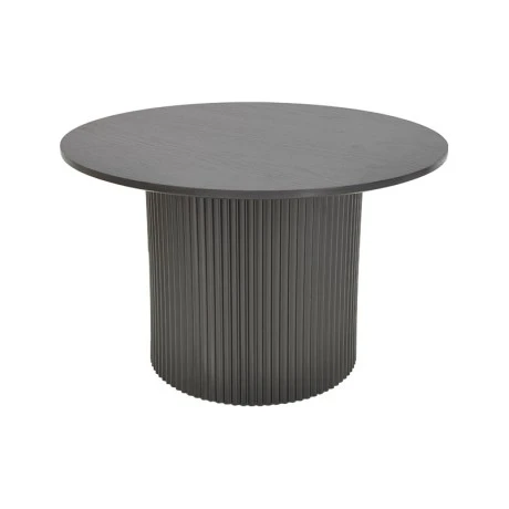 Tραπέζια σαλονιού Dovel pakoworld mdf-μεταλλο σετ 2τεμ. μαύρο