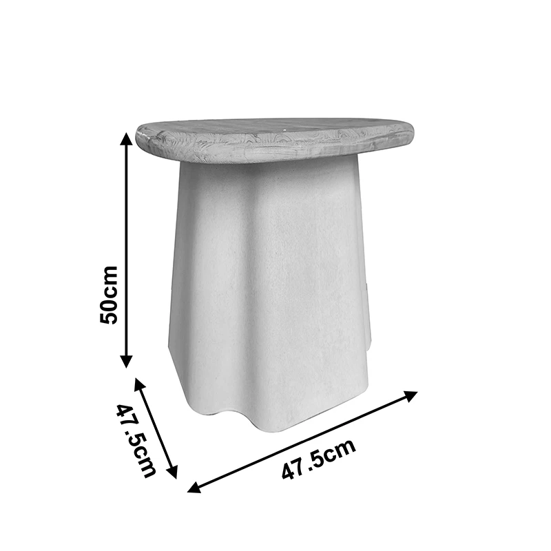 Coffee tables Loberta pakoworld set 2 pcs fir wood in natural shade with white