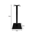 Cabanol pakoworld metal table base in black shade 45x45x108cm