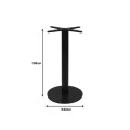 Stada pakoworld metal table base in black shade 40x40x108cm