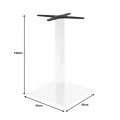 Table base bar Stofan pakowolrd metal white 45x45x108cm