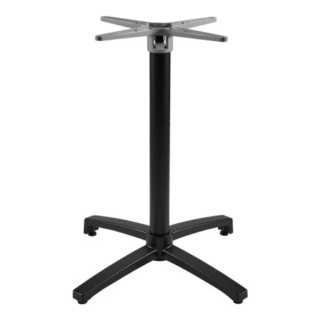 Levo pakoworld metal foldable table base in black shade 69x69x73cm