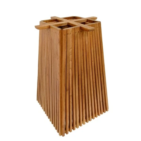 Bar table base Darius pakoworld mindi wood in natural shade 60x60x90cm