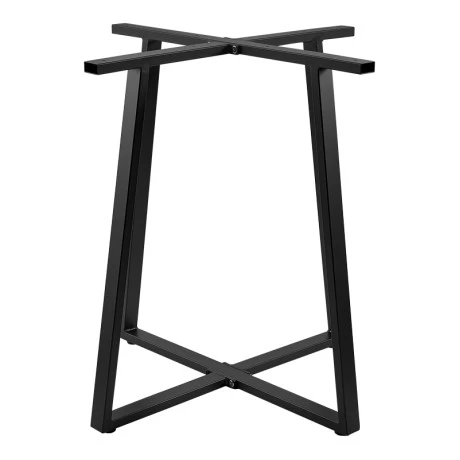 Mulbe I pakoworld metal table bar base in black shade 50x50x90cm
