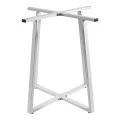 Mulbe pakoworld metal table base in white shade 70x70x73cm