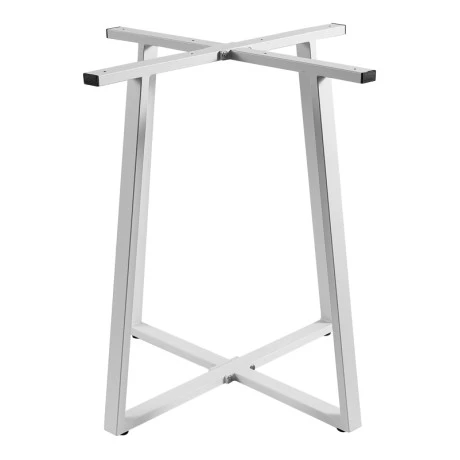 Mulbe pakoworld metal table base in white shade 70x70x73cm