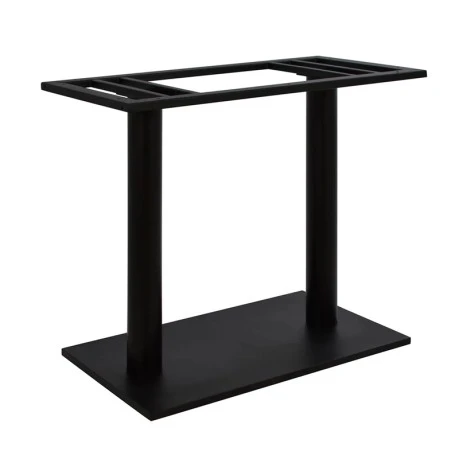 Soign pakoworld metal table base in black shade 80x40x72cm