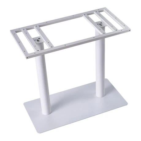 Soign pakoworld metal table base white 80x40x72cm
