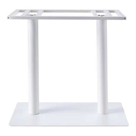 Soign pakoworld metal table base white 80x40x72cm